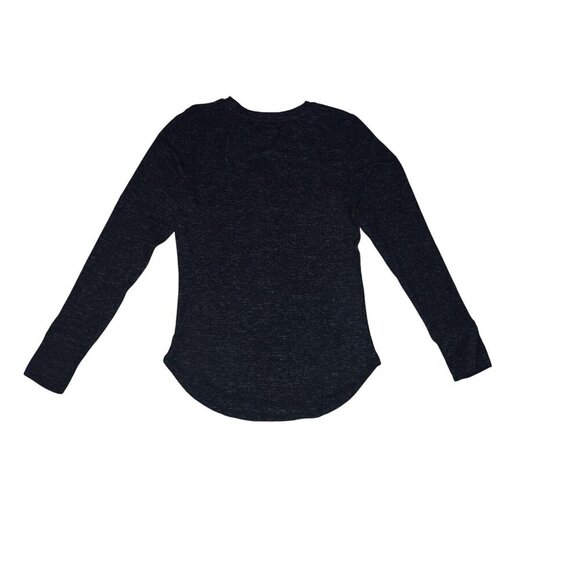 Warm Essentials By Cuddl Duds Long Sleeve Black Heathered Womens Top Size S. - Picture 4 of 8